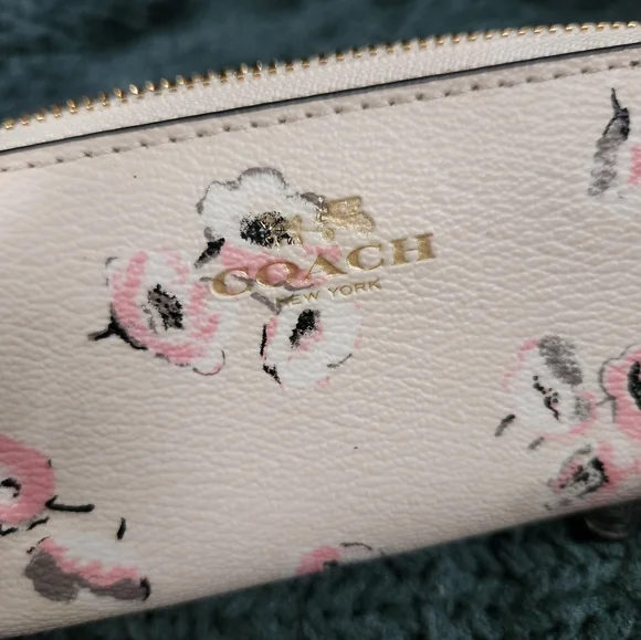 Coach Wild Flower Double Zip Coin Purse - Picture 8 of 11